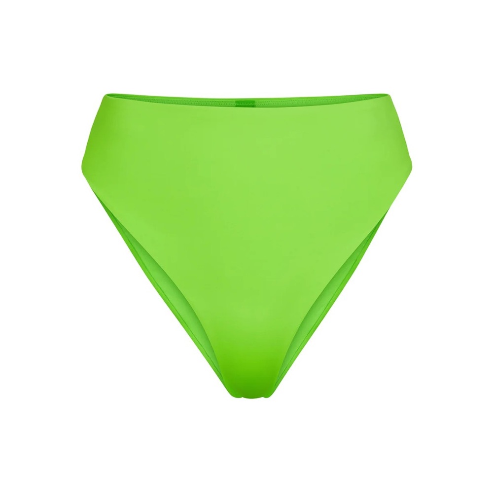 NEW Skims Swim Mid Waist Bikini Bottom Size Large in Neon Green